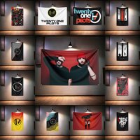 Rock Music Flag for Twenty One Pilots Fans Banner HD Print Brass Grommet Garage Bedroom Living Room Dorm Wall Decor Tapest