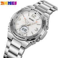 SKMEI 2310 Waterproof Electronic Watch Male Digital Stainless Steel Wristwatch Luxury Men's Clock Movement Watches Reloj Hombre