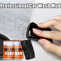 Black Car Wash Mud Clay Bar - Safe Paint Decontamination, Removes Iron Powder, Flying Paint & Stubborn Stains