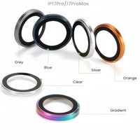 1-3Pcs Removeable AR+AF Camera Lens Ring Glass For IPhone 17 16 Pro Max 17air Metal Lens Protector For 17pro Lens Cover Cap