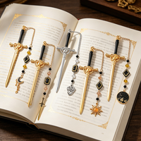 Fantasy Metal Sword Bookmark Romantic Acotar Gift for Women Dragon Lover Bookworm Book Charm Student School Supplies