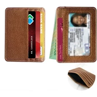 Thin PU Leather Mini Wallet Slim Bank Credit Card Holder Multi Card Slots Men's Business Small ID Case for Man Purse Cardholder