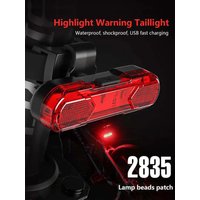AliExpress NONE USB LED Bike Tail Light Waterproof Bicycle Rear Warning Light Safety Cycling Taillight for Mountain Road Bike Accessories