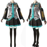 Anime Miku Cosplay Wig Costume Dress Beginner Future Miku Cosplay Halloween Carnival Party Costumes