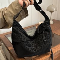 1pc Leopard Print Crossbody Bag for Women, Trendy Casual Shoulder Purse with Adjustable Strap, Fashionable Zipper Pocket Purse