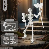 Articulated Movable Skeleton Doll, Mechanical Assembly Building Block Model, Creative New Style Decor Ornament