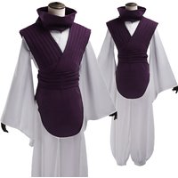 HOLOUN Jujutsu JJK Manga Anime Choso Cosplay Costume Purple Vest Neck Gaiter Belt White Elastic Pants Top Gift