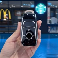 For Mercedes Benz E C S GLC Class E200 E400 E63 W213 S550 S560 C260 A200 2 3 4 Butoon TPU Key Shell Protector Car Key Case Cover