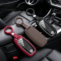 Silky Soft Key Case For Nissan X-trail T33 Kicks Qashqai J12 E-power Juke Teana Altima Ariya Keychain Accessories Key Caps