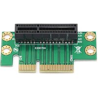 PCI-Express 4X Riser Card 90-Degree Left-Angle Adapter Card 1U Height Computer Server PCIe Socket, PCI-E 4X Elevated Protection