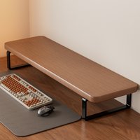 Elevated Desktop Computer Monitor Stand Desk Base Notebook Holder Gaming Room Office Multipurpose H-Frame Shelf Storage Rack