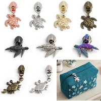 5-20pcs Ocean themed #5 Nylon Zipper Head Wallet Bag Detachable Metal Zipper Slider Sewing Repair Part DIY Bag Accessories