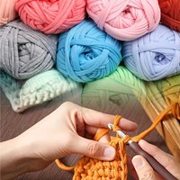 100g Elastic T-Shirt Yarn, Woven Fabric, Soft T-Shirt Yarn, Thick Handmade Weaving Yarn, For Craft/Bag/Basket Weaving