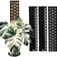 3PCS Plastic Moss Pole Plant Stakes Extending for Training Indoor Climbing Plants Such as Monstera to Grow Upwards