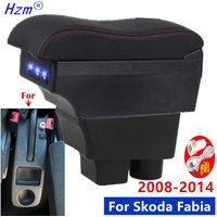 For Skoda FABIA Armrest box For Skoda Fabia II 2 Car Armrest Storage Box 2008-2014 Interior Dedicated Retrofit Car Accessories
