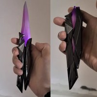 3d Engraved Foldable Butterfly Blade Anime Character Cosplay Props Adult Kids Collectible Gift Portable Gear For Cosplay/gaming