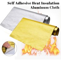 Auto Wärme Schutz Folie Film Hohe Temperatur Beständig Fiberglas Aluminium Folie Band Tuch Selbst-klebe Wärmedämmung Matte