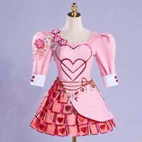 New Descendantsing The Risen Of Red Cosplay Costume Queen Of Red Hearts Dress For Game Party Custom Made