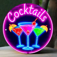 Wooden signboards, non-illuminated multi-color neon wall decorations, suitable for indoor and outdoor use, easy to hang