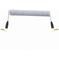 Câble spiralé TRRS pour clavier mécanique séparé RODE Sc7 par VIDEOMIC GO, câbles audio pour micros vidéo de type Micro, câbles coudés