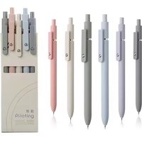 5 Color Gel Pen Set Soft Touch Quick Dry Smooth 5Pcs Set Morandi Color Kit For Study Stationery Supplies Student Writing Pens
