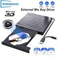 External Optical Drives DVD RW CD Writer Reader USB 3.0 Type C CD Player For PC Laptop Desktop Portable DVD Burner Recorder