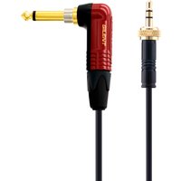 Mogami 3.5 Screw Lock Stereo To 6.35mm Jack Guitar Audio Cable Instrument Cord for Sennheiser Wireless EW100/352/172/512/322/G3