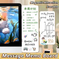 Rewritable Message Memo Board Magnetic Daily Reminder Desktop Notepad Computer Screen Side Using Sticky Note Board School Office
