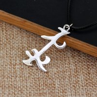 Fashion Mortal Instruments City Of Bones Necklace Angelic Power Rune Shadowhunters Silver Color Symbol Pendant Jewelry Gifts