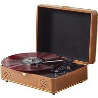 3 Speed Retro Vinyl Record Player Portable Handheld Turntable Player Bluetooth 5.0 Cube Sound Output Speakers Home Album Player