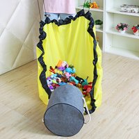 Sac de rangement pour jouets pour enfants, poche Bundle E27, sac anti-poussière, coussin d'organisation rapide pour les nuits de construction, proximité Wstring, 1 pièce