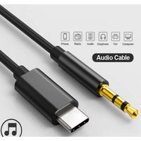 USB C To 3.5mm Aux Audio Cable Type C to 3.5mm Headphone Jack Audio Adapter Cord for Samsung S25 Note 20 S26 Ultra Tab S7