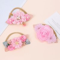 1pcs/3pcs korean Baby headband Artificial Flower girls headbands hair band headwear Children hair accessories photography prop