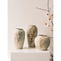 Retro Wabi Sabi Style Ceramic Flower Vase Creative Home Decorations Living Room Table Centerpieces Water Cultivation Flower H...