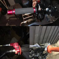 AliExpress NONE ZS Racing 22mm CNC Aluminum Acerbs Throttle Grip Quick Twister + Throttle Cable CRF50 70 110 IRBIS 125 250 Dirt Bike Motorcycle