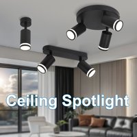 Modern Ceiling Spotlight Replaceable Bulb Spot Lamp Gu10 Bracket Spotlights LED Ceiling Lighting For Living Room Bedroom Kitchen