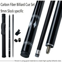 High performance Snooker Carbon Fiberglass Billiards Cue Set 9mm Tip Pointed Professional Pool Cue Crazy Billiards Supplies