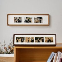 Solid Wood Picture Frame Display Stand for DIY Triptych, Quadruple Multi-piece Couple Wedding Photos High-grade Photo Frame