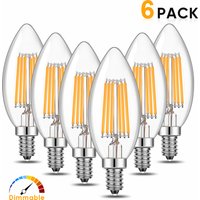 Candle C35 E14 4W 6W 220V Led Light Bulbs Warm White Dimmable Replaceable Pendant Chandelier Indoor filament lamp Decor Home