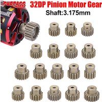Surpass Hobby 32P Metal Pinion Motor Gear M0.8 32DP 3.175mm Shaft for 1/8 1/10 1/12 1/14 RC Car Wltoys Traxxas Tamiya HSP