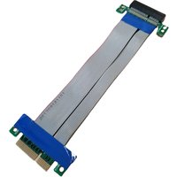 PCI-E PCI Expres x4 Flex Riser Card Extender Extension Cable 15cm for 1U 2U