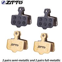 ZTTO 4 Pairs MTB Bike Semi Metallic/Full-Metallic Brake Pads For Avid Elixir R/CR/CR-MAG/E1/E3/E5/E7/E9/X0/XX/DB1/DB3/DB5 NUTT