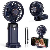 Nuevo Ventilador Turbo Portátil 2026, Personal Desktop Fan, Mini Fan with Digital Smart Screen and Foldable Design