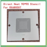 BGA Stencil For RX6800XT 6900XT 6700XT 215-121000177 121000187 Direct Heating 90x90MM Graphic card chip Reballing stencil