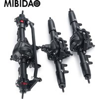 MIBIDAO Complete CNC Metal Alloy Front /Middle /Rear Axle for Axial SCX10 1/10 RC Crawler Car Model Upgrade Parts Accessories