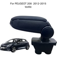 Armrest For PEUGEOT 208 2012-2015 Textile Custom Fit Center Console Storage Box Vehicle Accessories Comfortable Driving