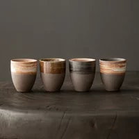 Keramik-Kaffeetassen, Keramiktasse im japanischen Stil, Latte-Becher, Espressotassen, Nachmittagsteetasse, Haushaltswasserbecher, Großhandel, 1 Stück