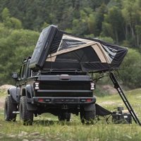 New Aluminum Camping Car Roof Tents High Capacity Hard Shell with Oxford Fabric Available for Wholesale