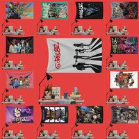 Gorillaz#2Inspired Rock Music Flag 3x5 FT 90x150cm Polyester Decorative Banner Tapestry For Music Fans Bedroom Wall Decoration