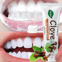 YUITIKUE Clove Mint Herbal Toothpaste 100g Fluoride-Free for Deep Cleaning, Brightening Teeth & Fresh Breath